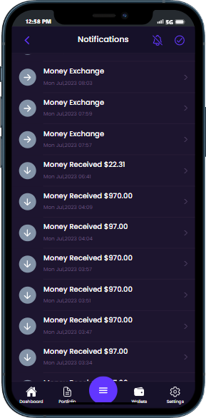 metrolwallet transactions
